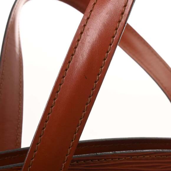 LOUIS VUITTON Authentic Brown Leather Shoulder Bag - Picture 6 of 11